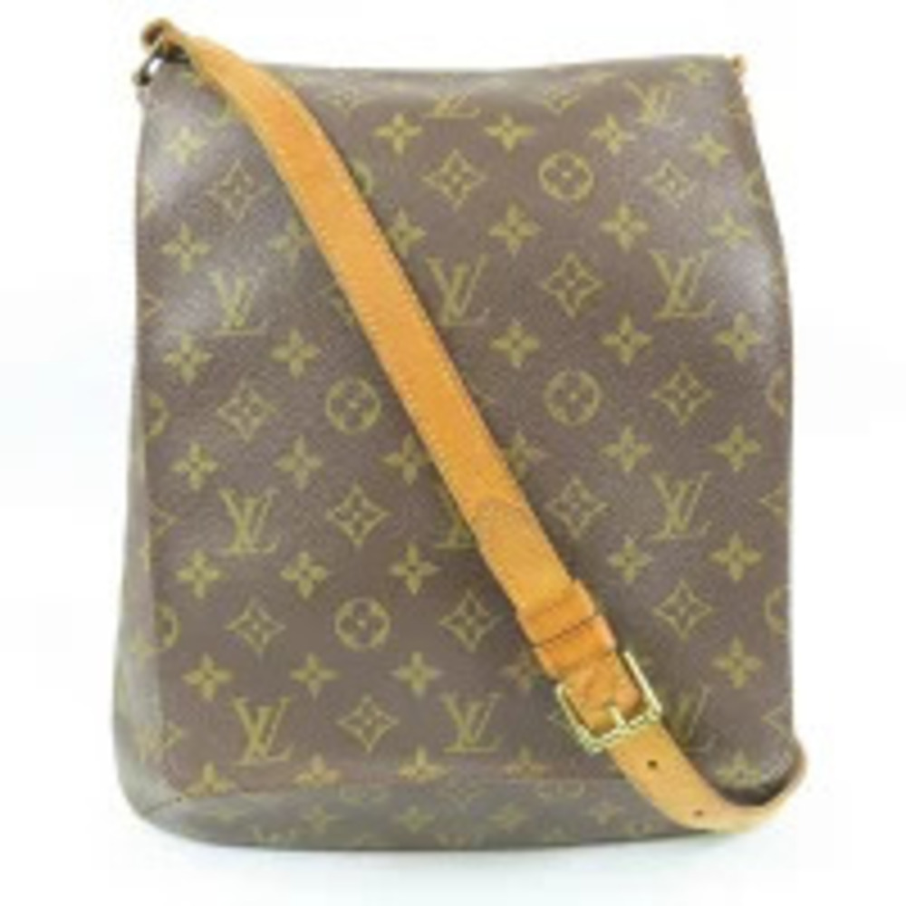 Louis Vuitton Musette Monogram Shoulder Bag Brown